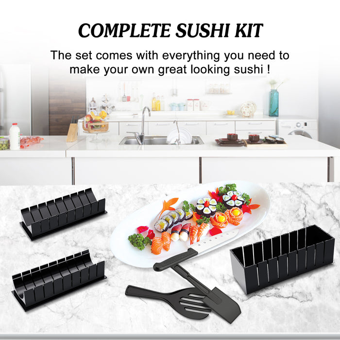 11Pcs DIY Sushi Making Kit Tools Set Rice Ball Rolls Mold with Premium Knife