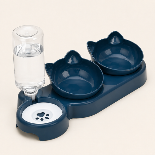Harbor Pets 3-in-1 Cat Bowl and Water Station