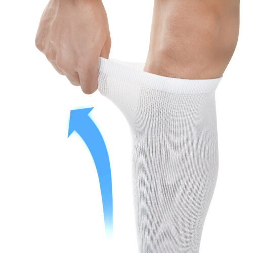 4pairs White L XL Compression Socks Running Sports Graduated Travel Women Men