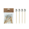 50 Ghost Bamboo Skewers