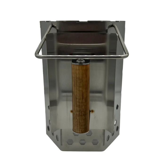 CLD Fabrication heavy duty charcoal chimney starter – 1.6mm and 2mm 304 stainless steel construction detail