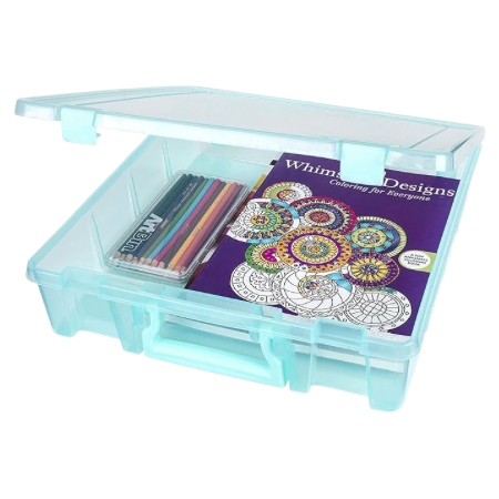 ArtBin 6955AA Super Satchel Compartment Box Clear Craft Organizer Storage Case