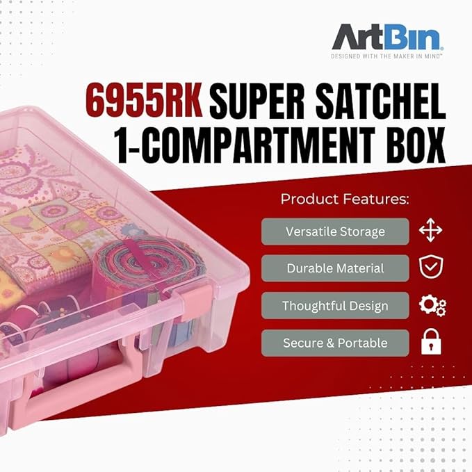 ArtBin 6955RK Super Satchel 1-Compartment Box