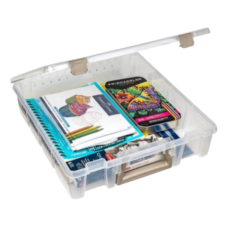 ArtBin Super Satchel 1 Compartment Box Clear Craft Organizer Storage Case