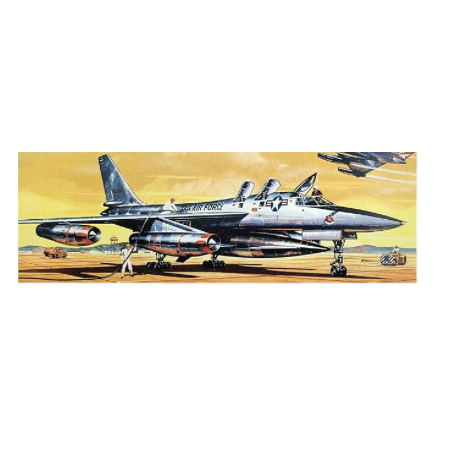 Atlantis H252 1/93 Scale B-58 Hustler Bomber Plastic Model Airplane Kit