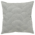 BALLE SILVER FAN GLAM THROW PILLOW