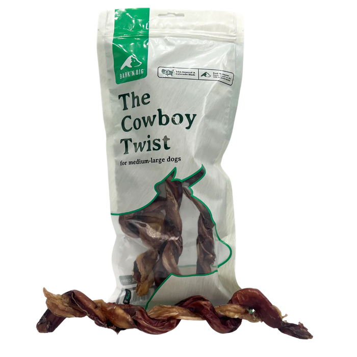 Bark 'N Big Cowboy Twist Dog Treats