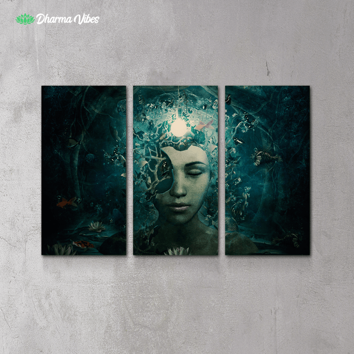 Beautiful and Broken by Cameron Gray 3-Piece Canvas