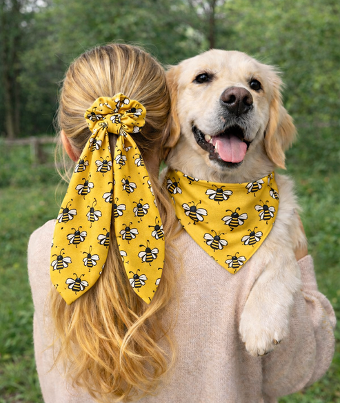 Bees & Daisy Dog Bandana