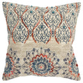 BENDTSEN RUST MEDALLION WITH VINING ACCENTS MODERN CRAFT THROW PILLOW