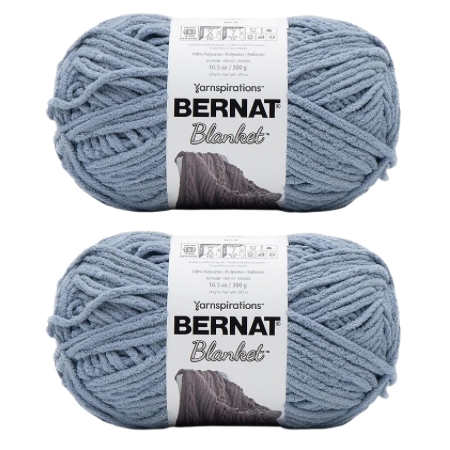 Bernat Blanket Gray Blue Yarn