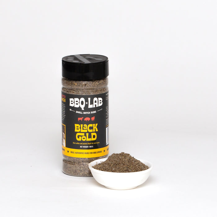 Black Gold BBQ Rub by BBQ LAB – lifestyle or detail shot