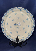 Blue Bunny Fluted Pie Dish - Shape 636 - Pattern: Blue Bunny (2857X)