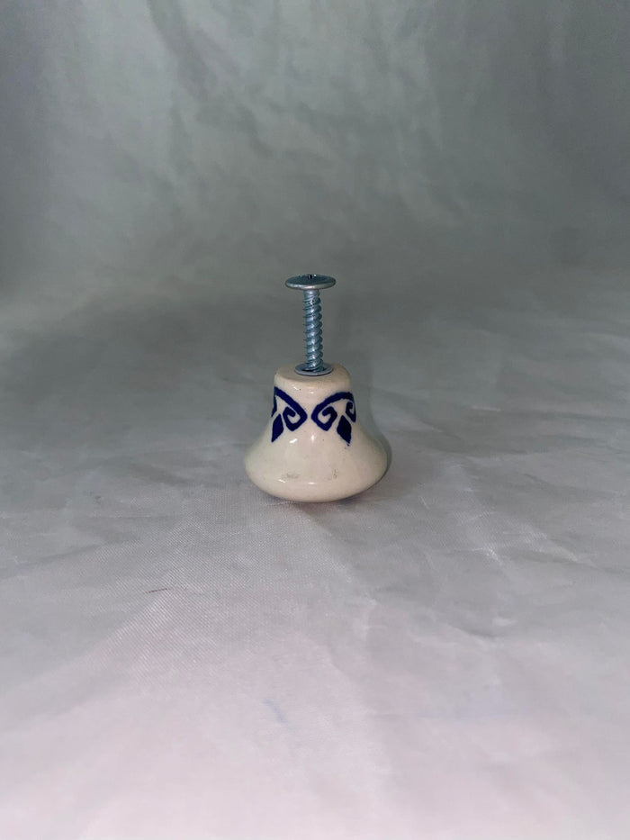 Blue Heart Knob - Pattern Blue Heart