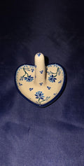 Blue Mum Ring Holder - Shape 904 - Pattern Blue Mum (2524)