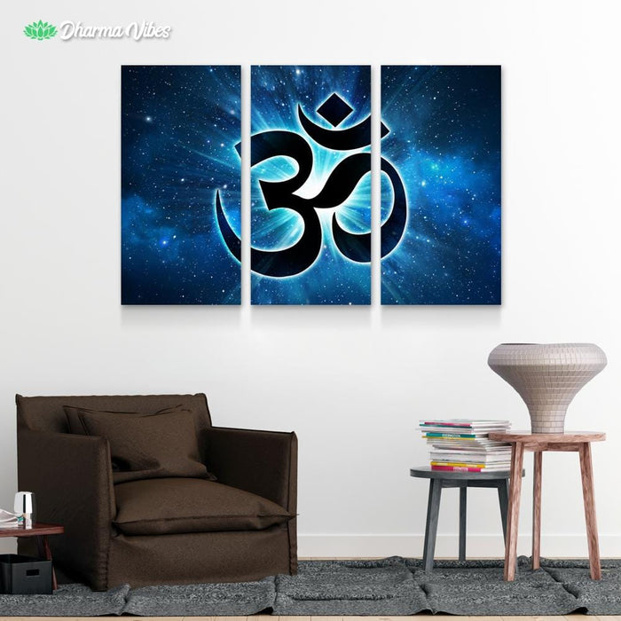 Blue OM by McAshe 3-Piece Canvas