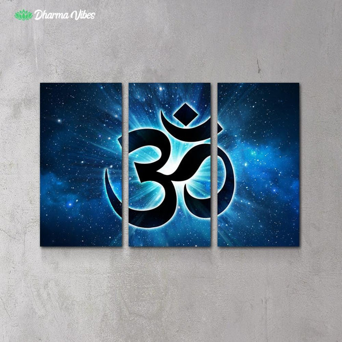Blue OM by McAshe 3-Piece Canvas