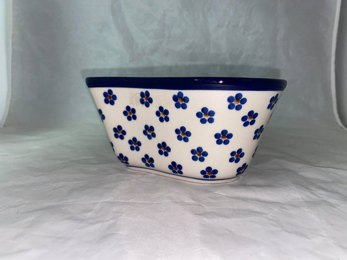 Blue Sunflower Deep Heart - Shape S253A - Pattern Blue Sunflower