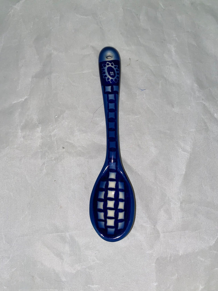 Blue Sunflower Spoon - Pattern Blue Sunflower