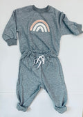 Boho-Chic Rainbow Sweatsuit