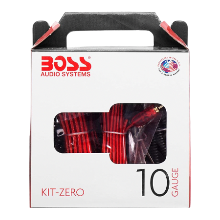 BOSS Audio Systems KIT-ZERO 10 Gauge Car Amplifier Install Wiring Kit