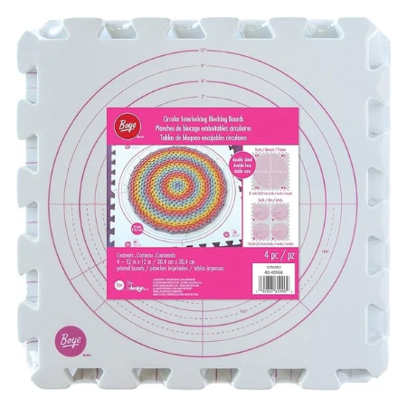 Boye 42-40166 Circular Interlocking Crochet and Knitting Blocking Boards