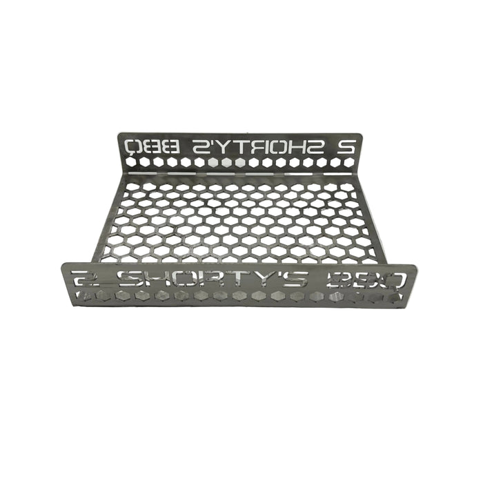 Brisket Mate Short Brisket Caddy – example custom laser-cut branding showing personalised text on front and rear panels, CLD Fabrication