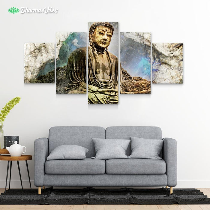 Buddha Enlightenment by McAshe 5-Piece Canvas