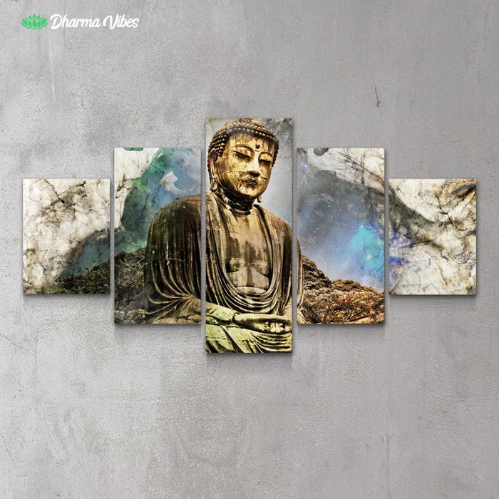 Buddha Enlightenment by McAshe 5-Piece Canvas