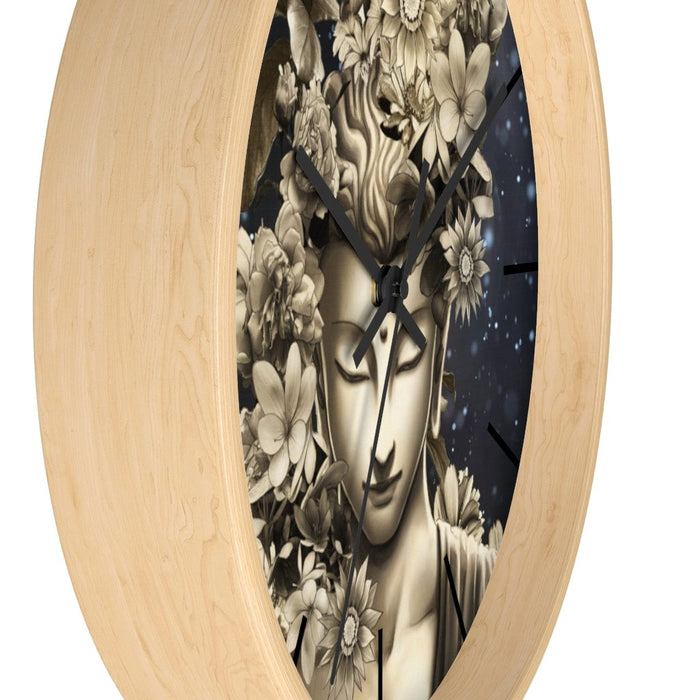 Buddha Flower Meditation Wall clock by McAshe
