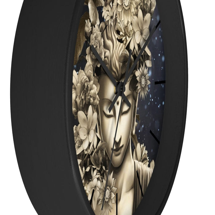 Buddha Flower Meditation Wall clock by McAshe