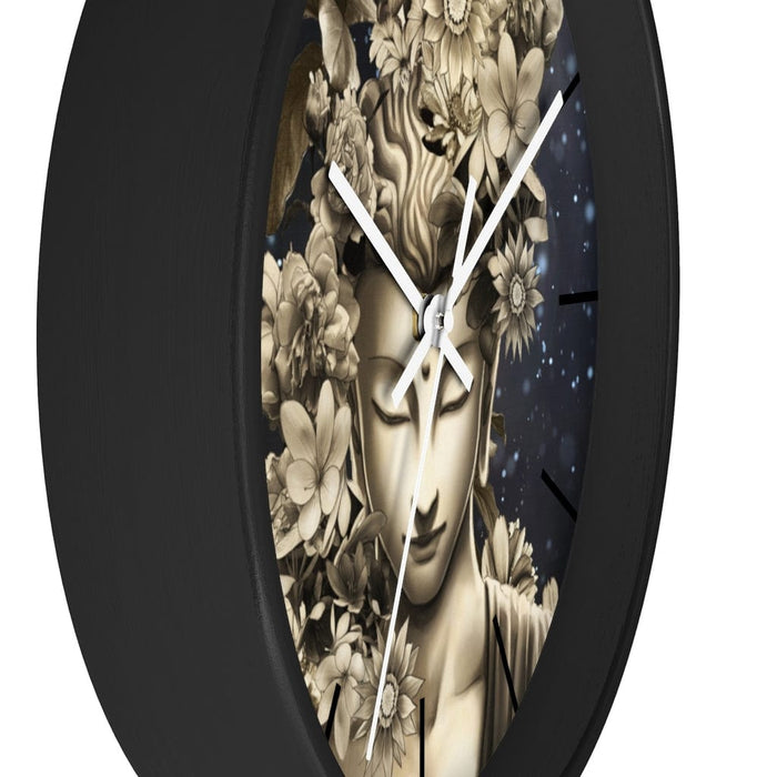 Buddha Flower Meditation Wall clock by McAshe