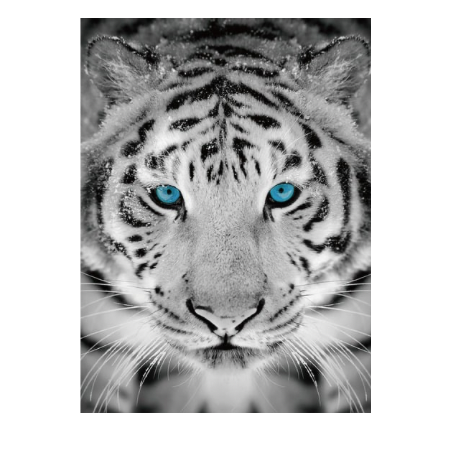 Camelot Dots Silver Tiger Diamond Painting Kit