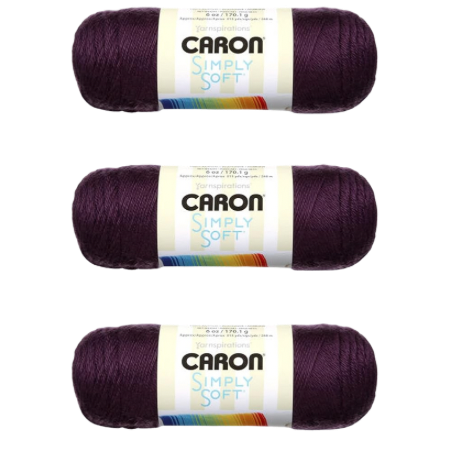 Caron Simply Soft Plum Perfect Yarn