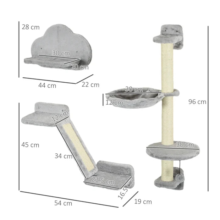 Cat Climbing Wall Ross - PETSTEP