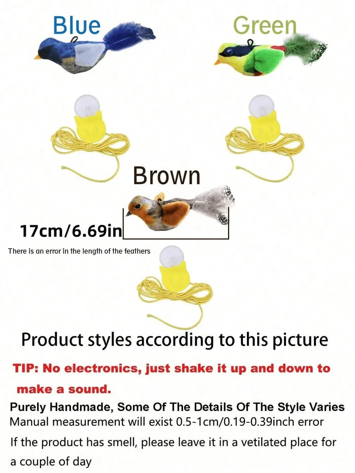 Chirping Bird Cat Toy – supplier product view 5