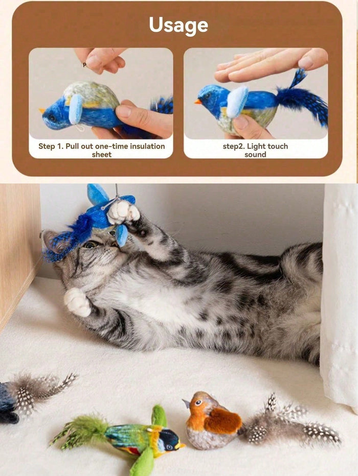 Chirping Bird Cat Toy – supplier product view 7