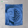 Cold mandala budhha by McAshe Tapestry