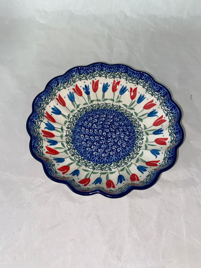 Colorful Tulip Md. Scalloped Bowl - Pattern Colorful Tulip