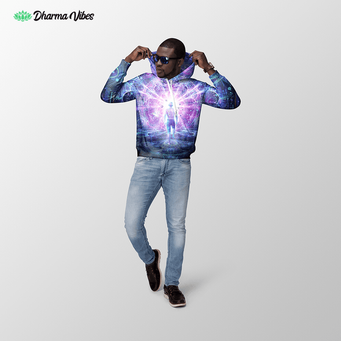 Conscious Self by Cameron Gray Visionary Hoodie