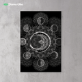 CRESCENT MOON - NEGATIVE 2 by YantrArt Design 1-Piece Canvas