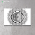 CRESCENT MOON - NO PHASES by YantrArt Design 3-Piece Canvas