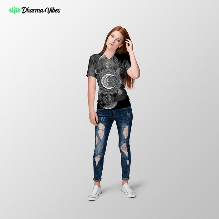 Crescent Moon New by YantrArt T-Shirt