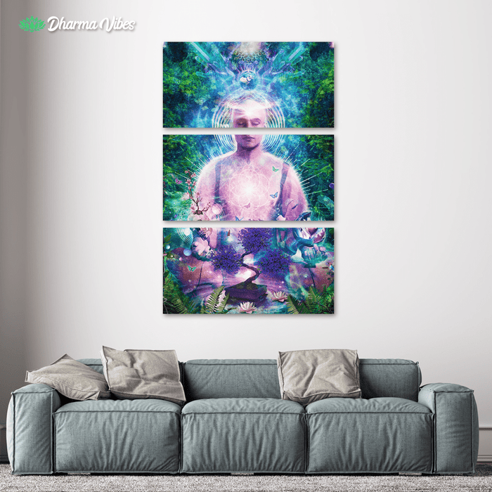 Daily Meditation by Cameron Gray 3-Piece Canvas