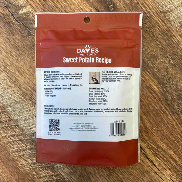 Dave's Pet Food Dave's Kidney-Friendly Semi-Moist Cat Treats /3oz