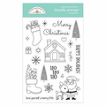Doodlebug Clear Doodle Stamps-Tinsel Time