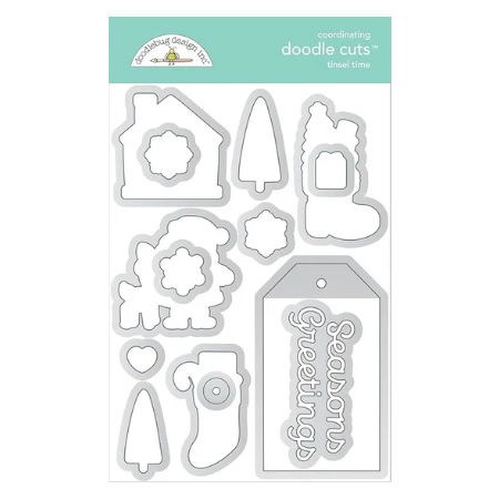 Doodlebug Doodle Cuts Dies-Tinsel Time