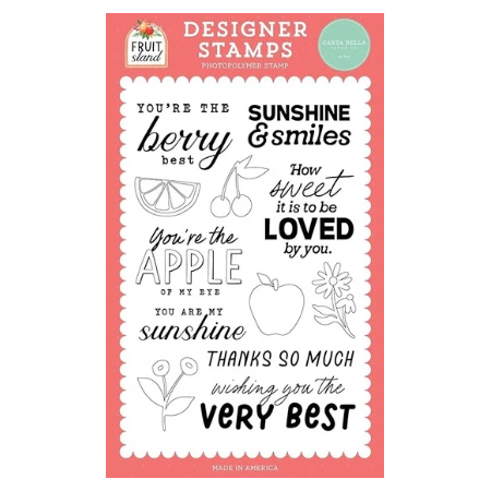 Echo Park Paper Company Carta Bella Stamps-Berry Best