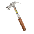 Estwing E20C 20 oz Curved Claw Hammer with Smooth Face & Leather Grip
