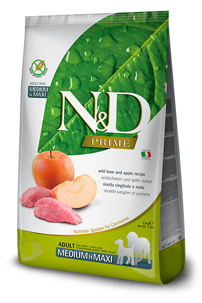 Farmina N&D Prime Canine Boar & Apple Adult Medium & Maxi Dry Dog Food